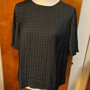 A New Day Black Print Women’s Blouse.